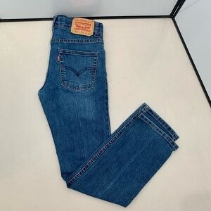 Levi's Jeans Kid 12 (26x27) Blue 511 Slim Fit Straight Leg Boys